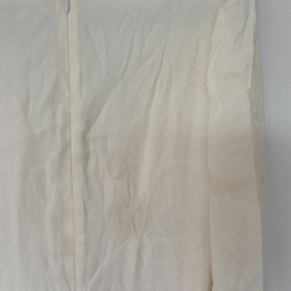 Reformation Gatsby Maxi Dress Ivory Sz 6 Thigh-high Slit Full Length Deep V-Neck - Picture 9 of 12